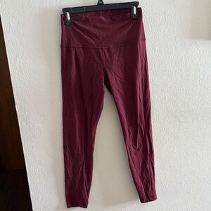 Lululemon Athletica Deep Red Leggings Align